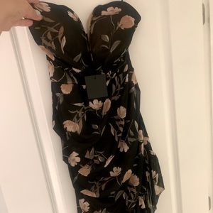 Gorgeous sexy little black & dusty rose dress